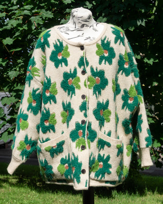 Green Flower Cardigan