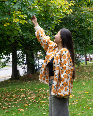 Golden Petal Cardigan